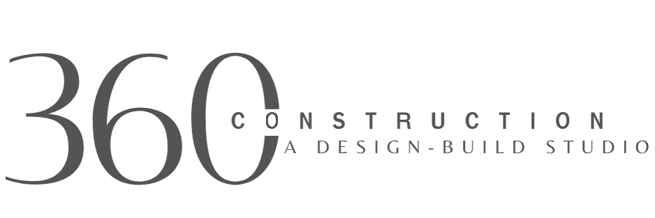 360 Construction Black Horizontal Logo